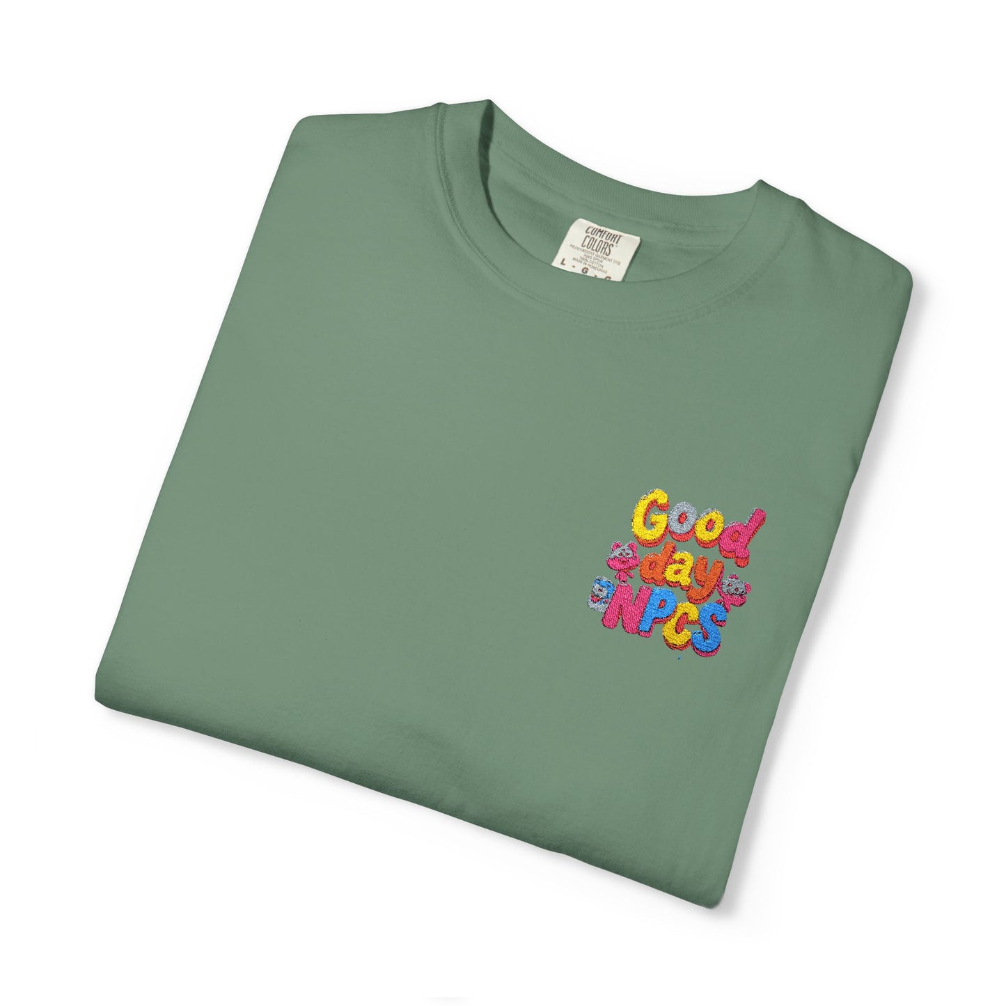 Vibrant Cartoon Unisex T-Shirt,"Good day NpCs" Cute Graphic Tee, Fun Casual Wear, Gift for Friends, Birthday Celebration, Youthful Style