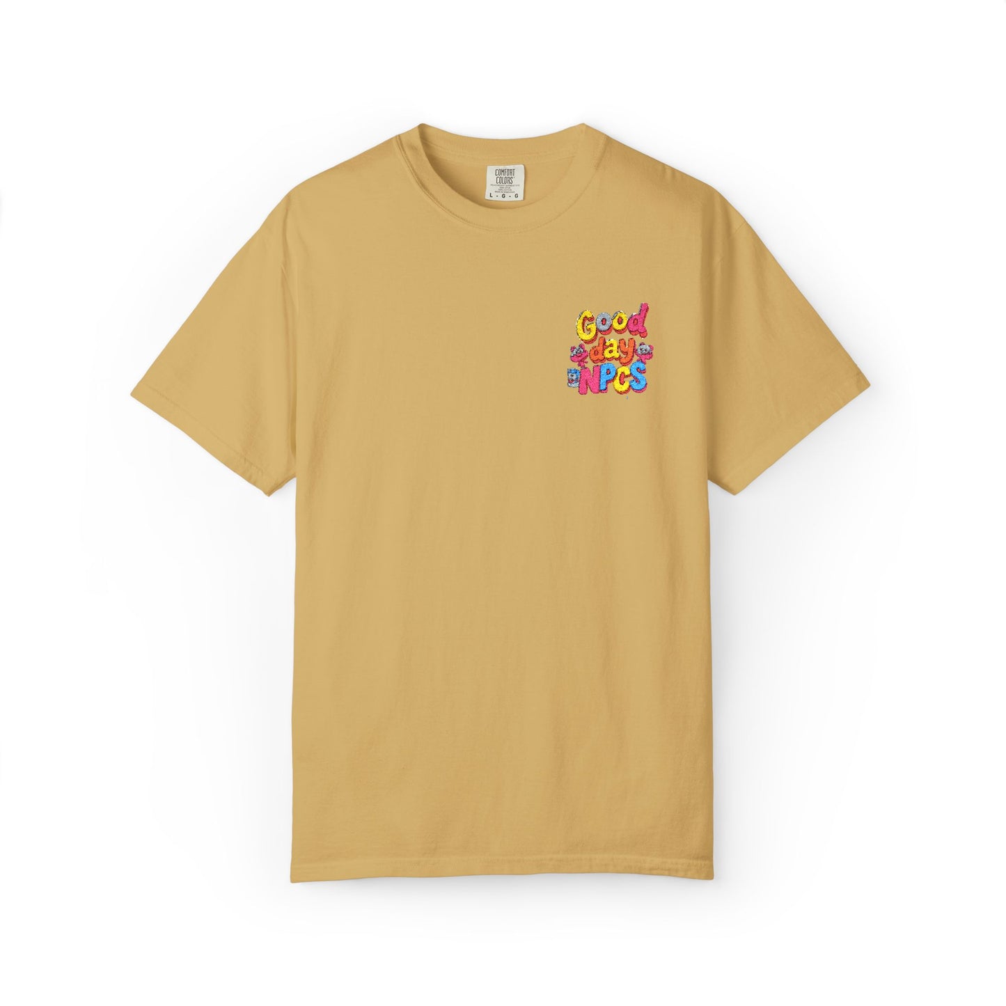 Vibrant Cartoon Unisex T-Shirt,"Good day NpCs" Cute Graphic Tee, Fun Casual Wear, Gift for Friends, Birthday Celebration, Youthful Style