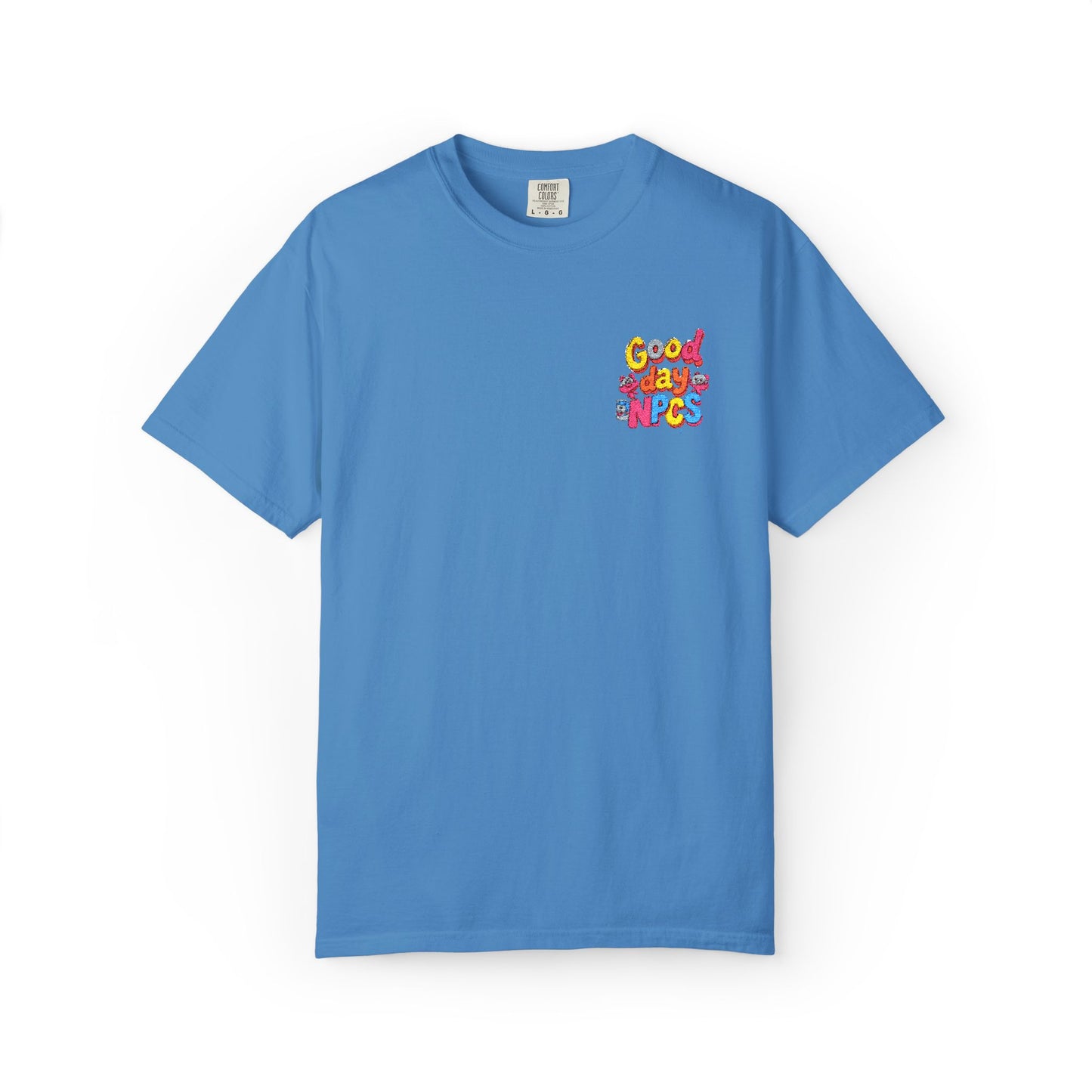 Vibrant Cartoon Unisex T-Shirt,"Good day NpCs" Cute Graphic Tee, Fun Casual Wear, Gift for Friends, Birthday Celebration, Youthful Style