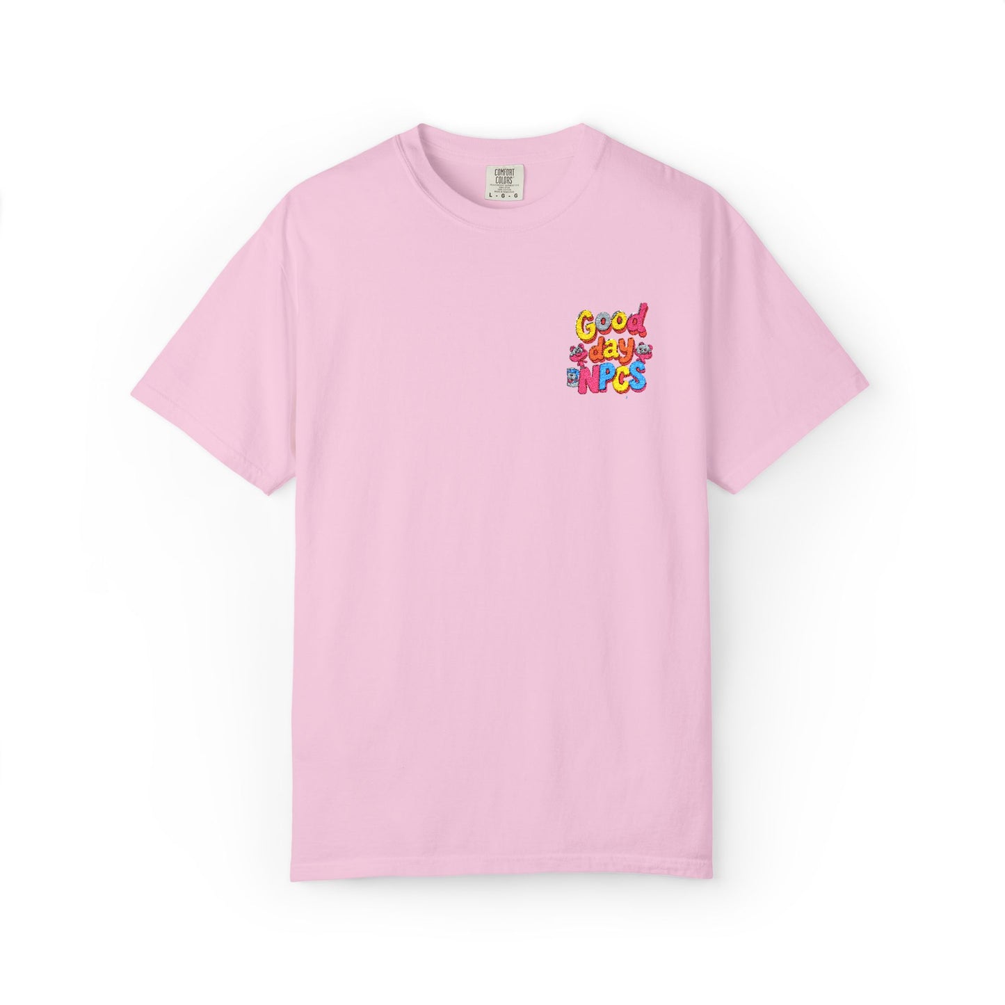 Vibrant Cartoon Unisex T-Shirt,"Good day NpCs" Cute Graphic Tee, Fun Casual Wear, Gift for Friends, Birthday Celebration, Youthful Style