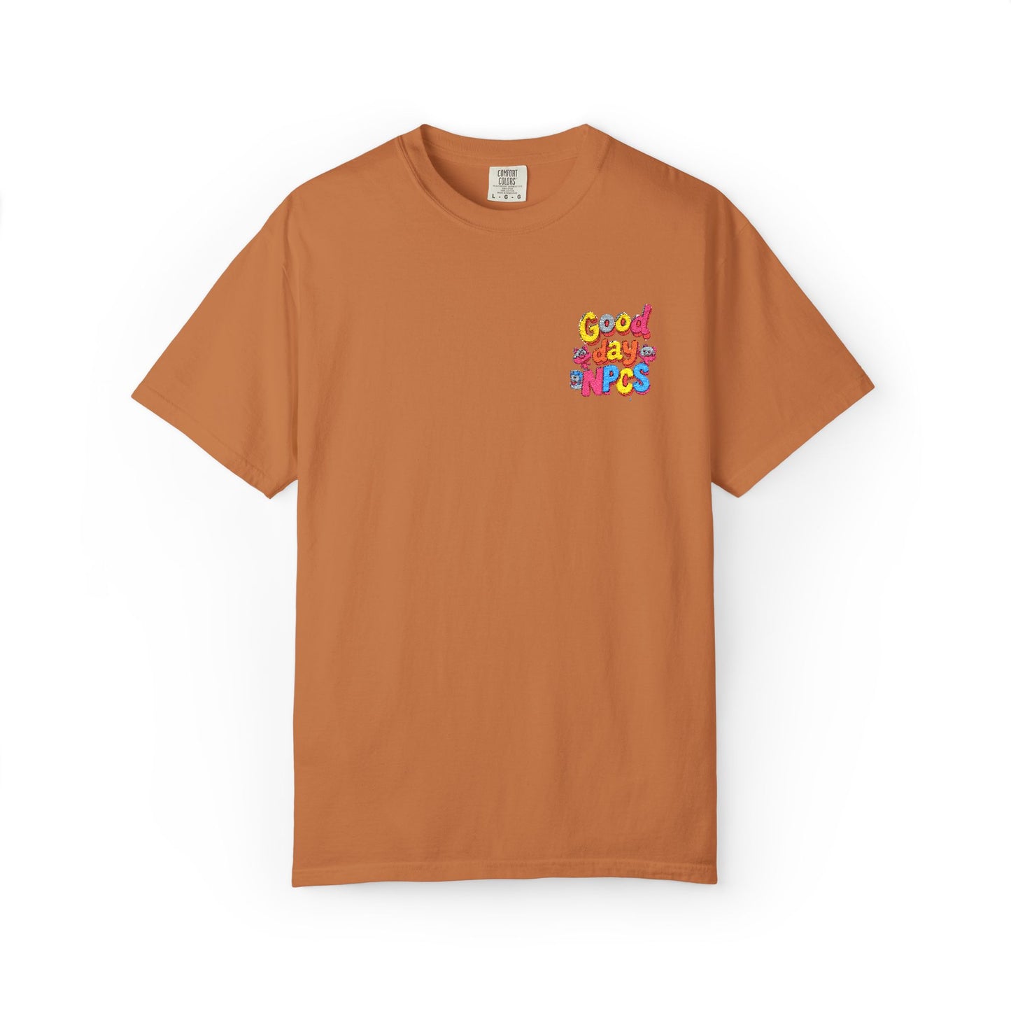 Vibrant Cartoon Unisex T-Shirt,"Good day NpCs" Cute Graphic Tee, Fun Casual Wear, Gift for Friends, Birthday Celebration, Youthful Style