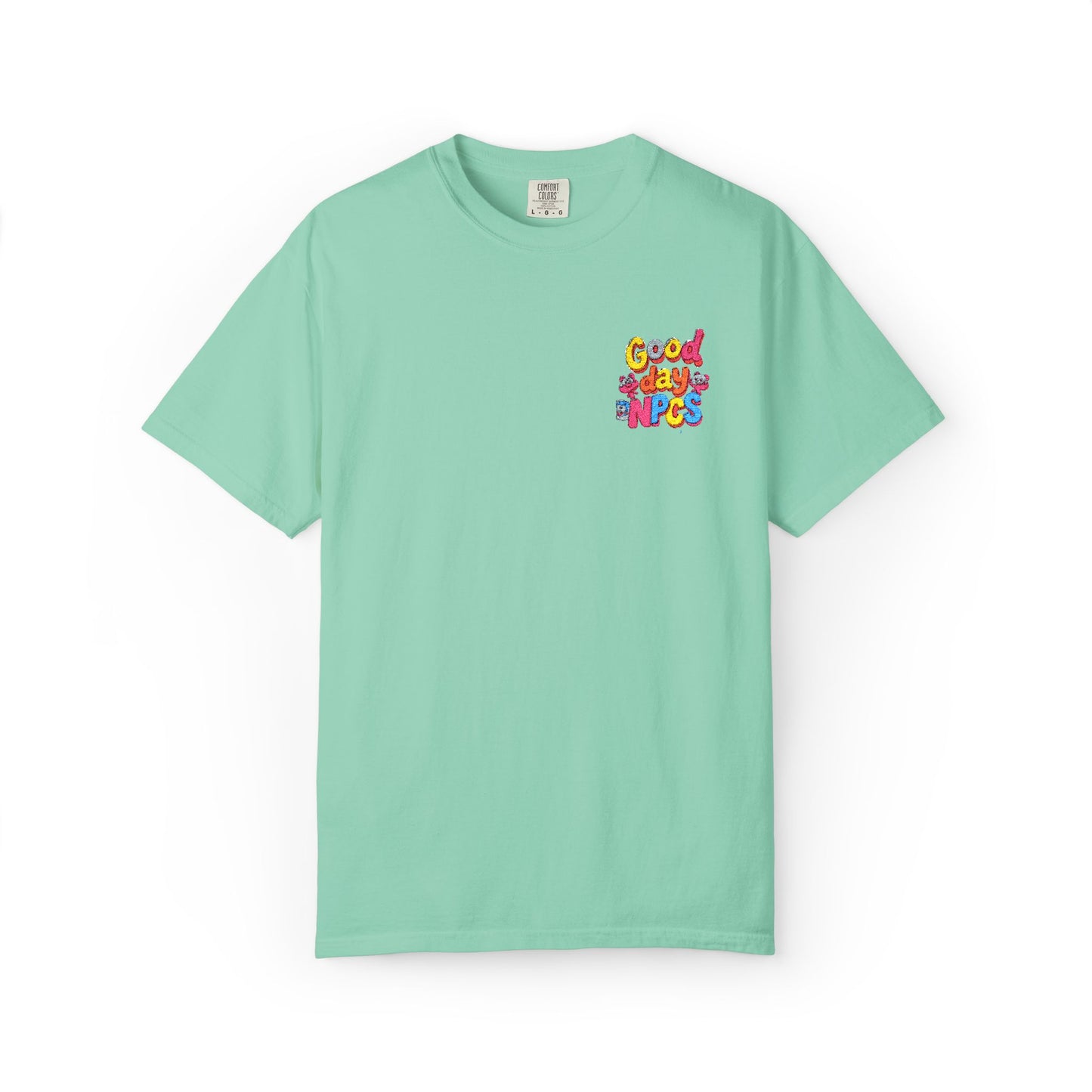 Vibrant Cartoon Unisex T-Shirt,"Good day NpCs" Cute Graphic Tee, Fun Casual Wear, Gift for Friends, Birthday Celebration, Youthful Style