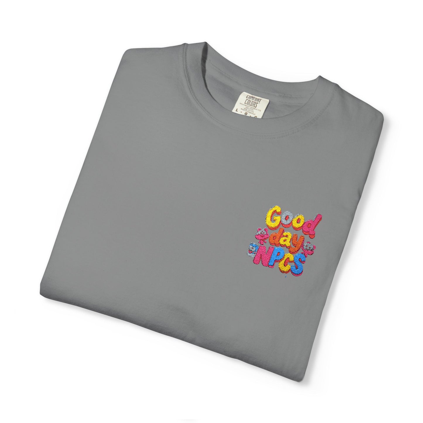 Vibrant Cartoon Unisex T-Shirt,"Good day NpCs" Cute Graphic Tee, Fun Casual Wear, Gift for Friends, Birthday Celebration, Youthful Style