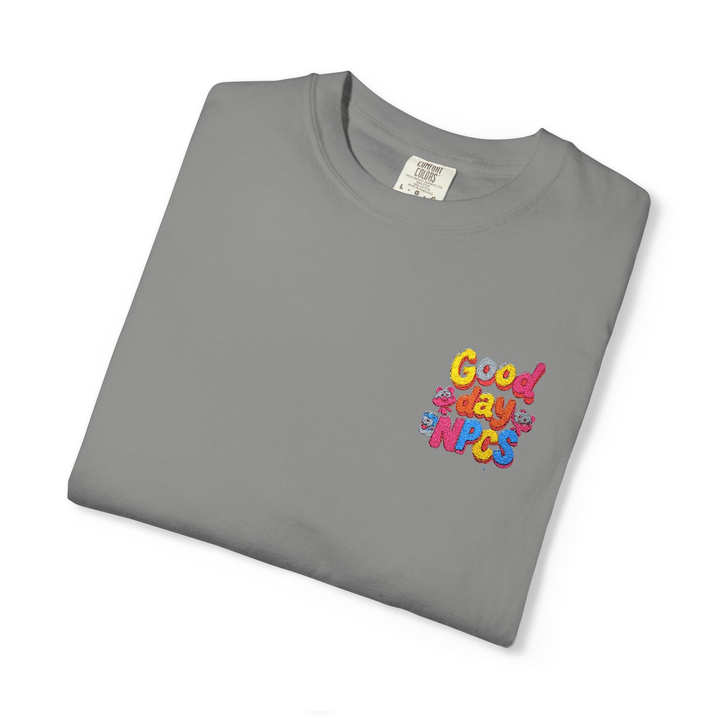 Vibrant Cartoon Unisex T-Shirt,"Good day NpCs" Cute Graphic Tee, Fun Casual Wear, Gift for Friends, Birthday Celebration, Youthful Style