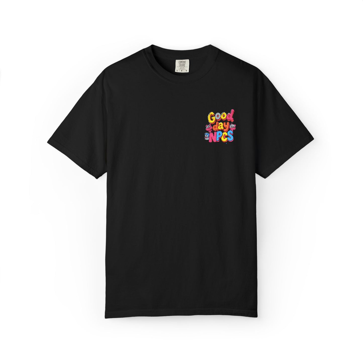Vibrant Cartoon Unisex T-Shirt,"Good day NpCs" Cute Graphic Tee, Fun Casual Wear, Gift for Friends, Birthday Celebration, Youthful Style