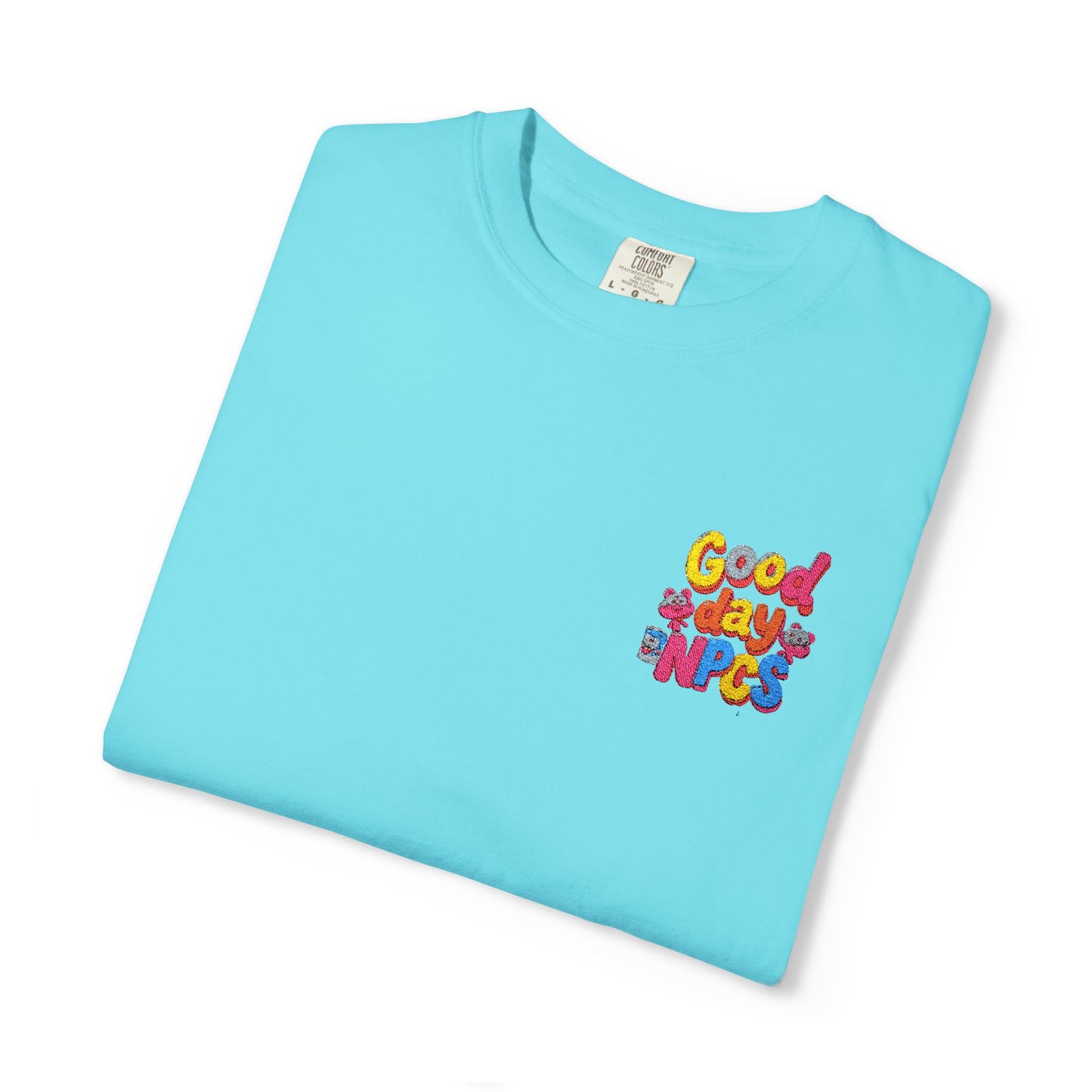Vibrant Cartoon Unisex T-Shirt,"Good day NpCs" Cute Graphic Tee, Fun Casual Wear, Gift for Friends, Birthday Celebration, Youthful Style
