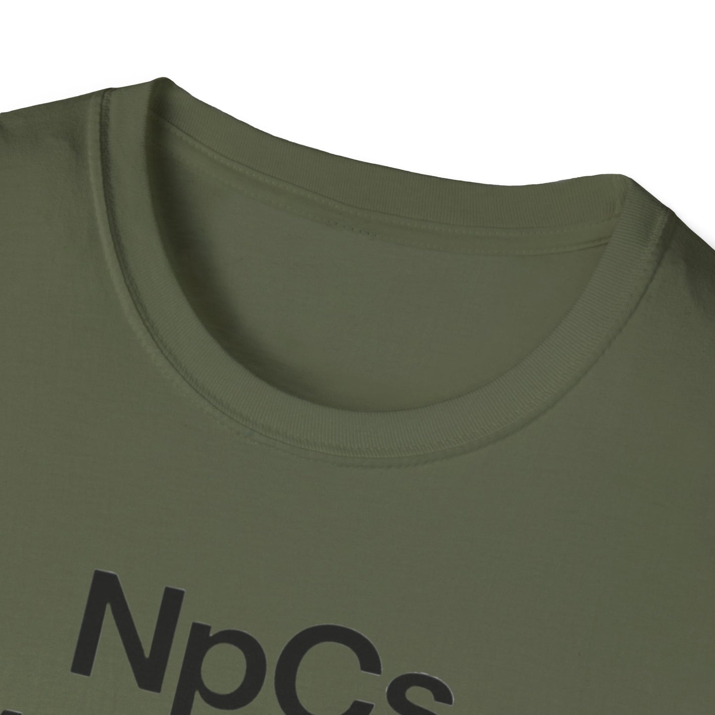 Unisex Softstyle T-Shirt, Casual Tee for Gaming Fans, "NpCs Everywhere" Gamer Shirt, Funny NPC T-Shirt, Comfortable Everyday Wear, Gift for Gamers