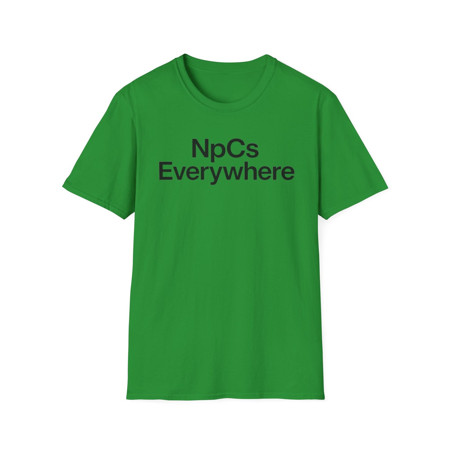 Unisex Softstyle T-Shirt, Casual Tee for Gaming Fans, "NpCs Everywhere" Gamer Shirt, Funny NPC T-Shirt, Comfortable Everyday Wear, Gift for Gamers