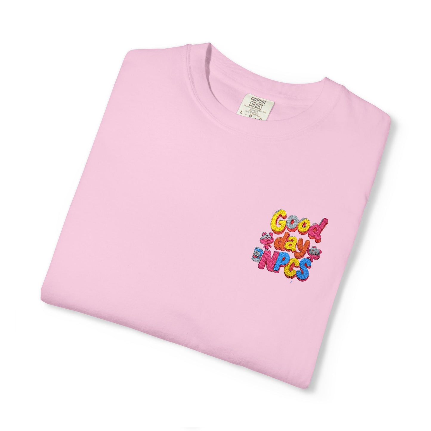Vibrant Cartoon Unisex T-Shirt,"Good day NpCs" Cute Graphic Tee, Fun Casual Wear, Gift for Friends, Birthday Celebration, Youthful Style
