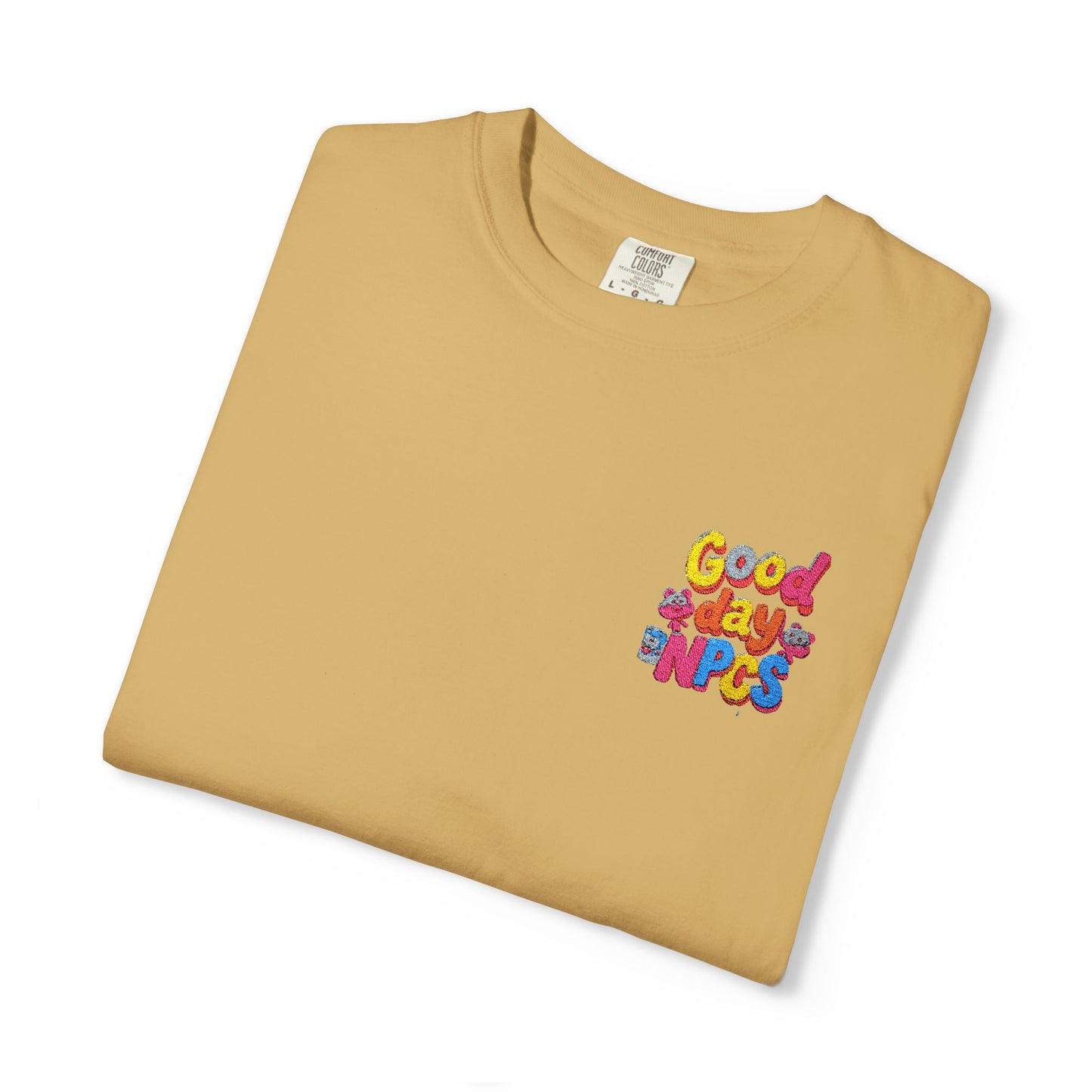 Vibrant Cartoon Unisex T-Shirt,"Good day NpCs" Cute Graphic Tee, Fun Casual Wear, Gift for Friends, Birthday Celebration, Youthful Style