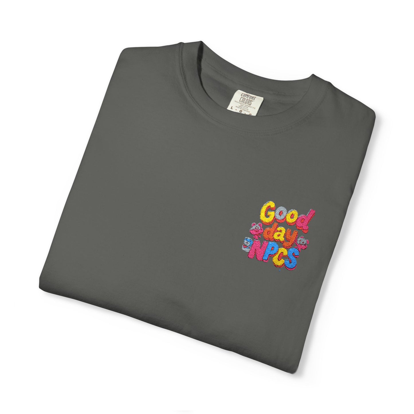 Vibrant Cartoon Unisex T-Shirt,"Good day NpCs" Cute Graphic Tee, Fun Casual Wear, Gift for Friends, Birthday Celebration, Youthful Style