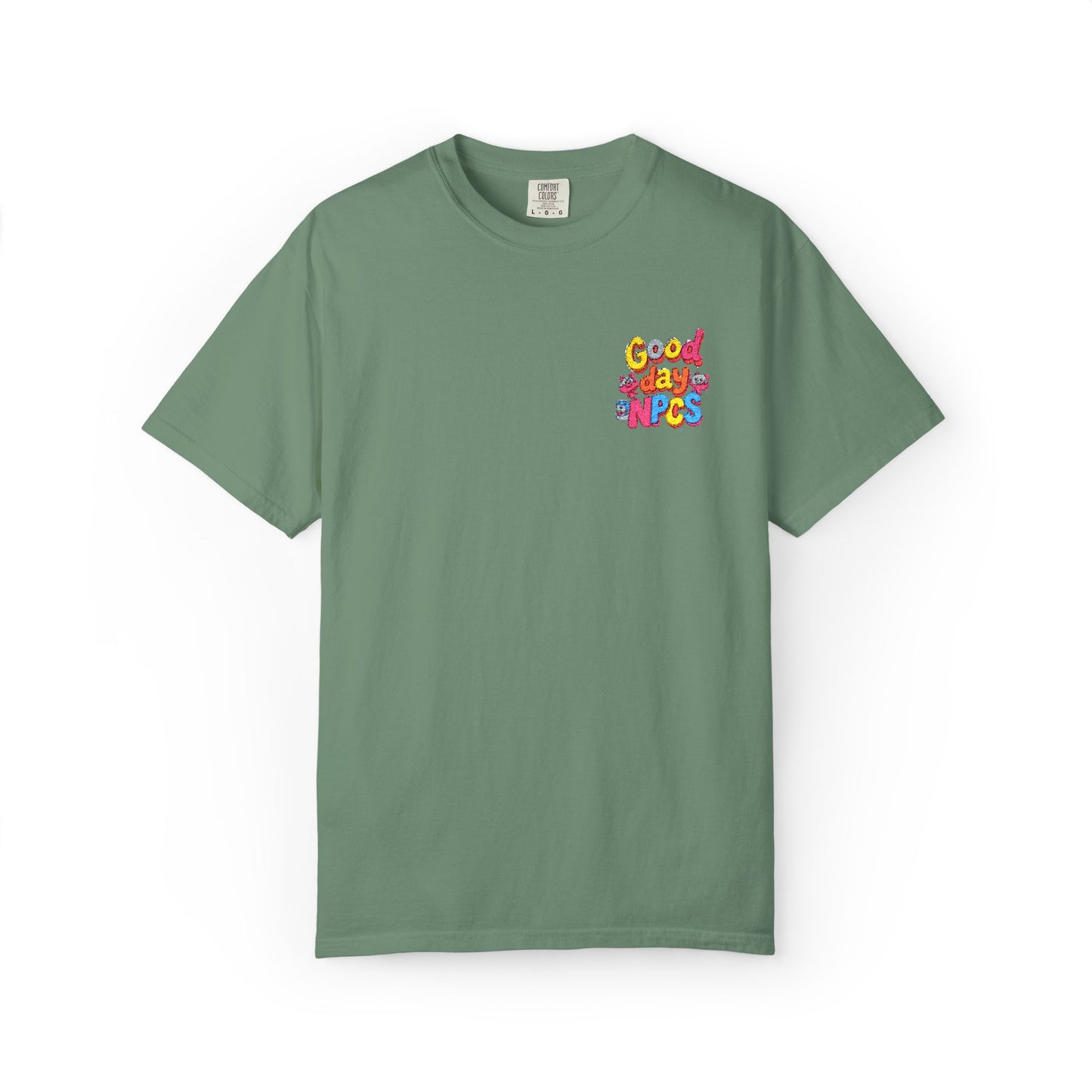 Vibrant Cartoon Unisex T-Shirt,"Good day NpCs" Cute Graphic Tee, Fun Casual Wear, Gift for Friends, Birthday Celebration, Youthful Style