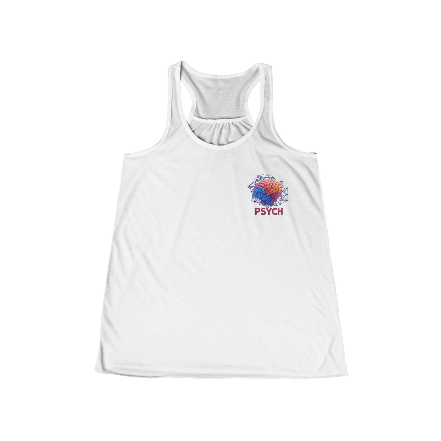 Psychedelic Women's Flowy Racerback Tank, Summer Top, Festival Wear, Yoga Shirt, Gift for Her, Casual Outfit