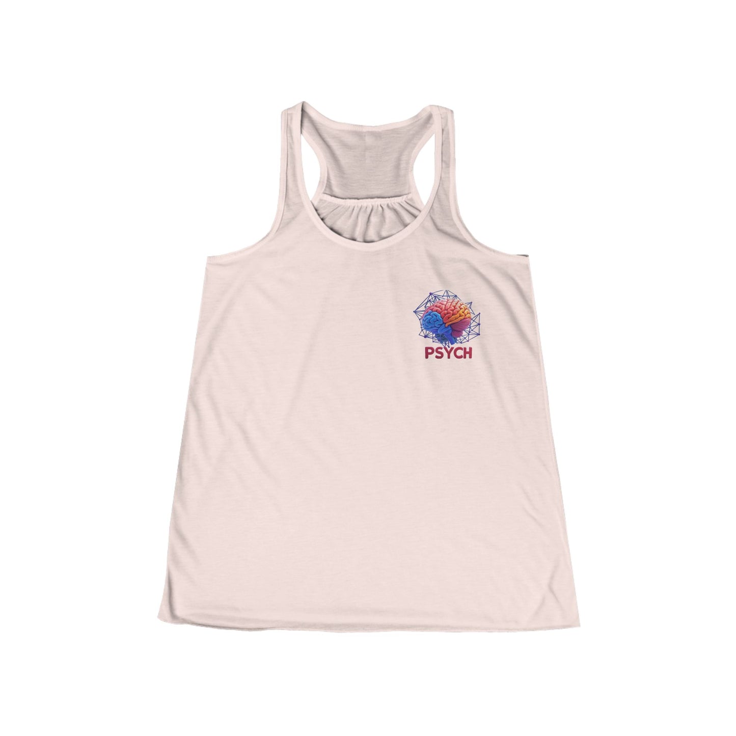 Psychedelic Women's Flowy Racerback Tank, Summer Top, Festival Wear, Yoga Shirt, Gift for Her, Casual Outfit