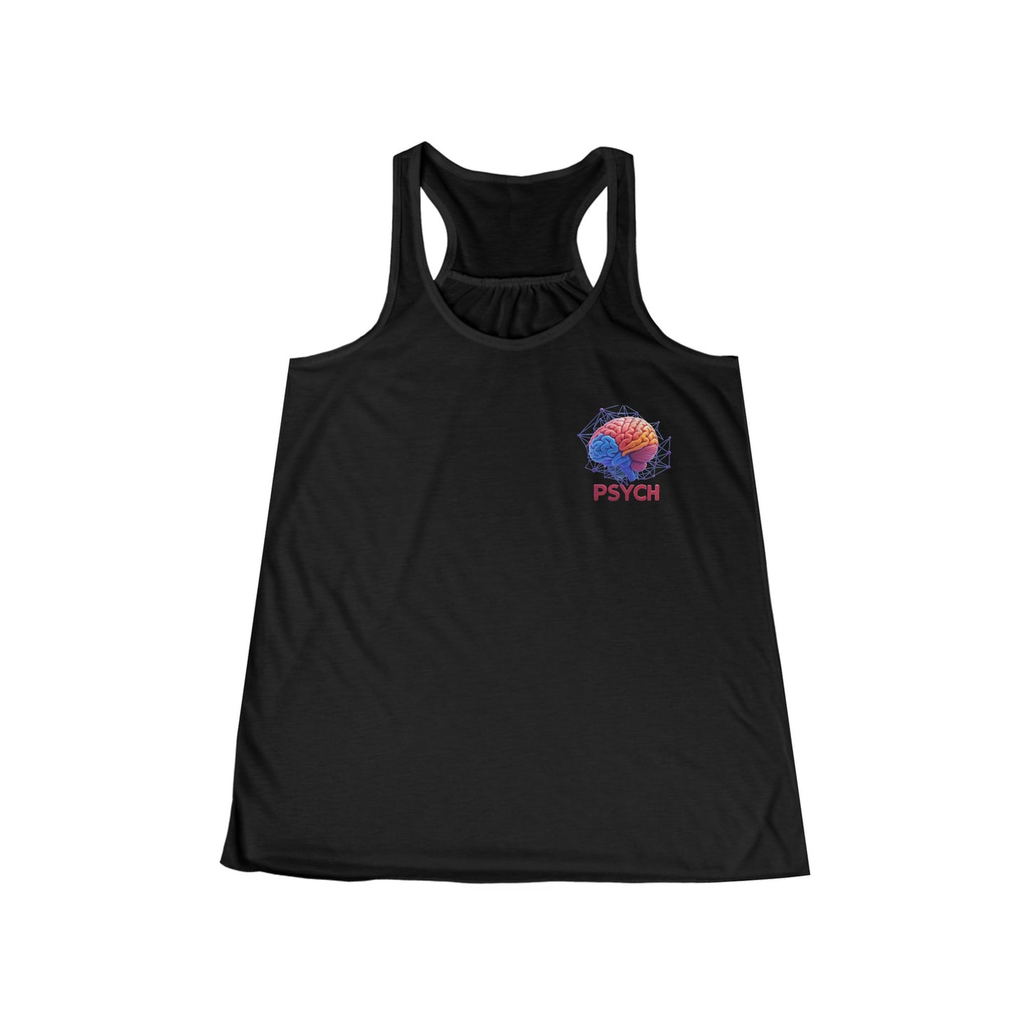 Psychedelic Women's Flowy Racerback Tank, Summer Top, Festival Wear, Yoga Shirt, Gift for Her, Casual Outfit
