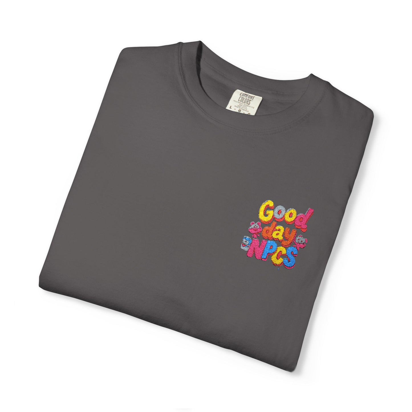 Vibrant Cartoon Unisex T-Shirt,"Good day NpCs" Cute Graphic Tee, Fun Casual Wear, Gift for Friends, Birthday Celebration, Youthful Style
