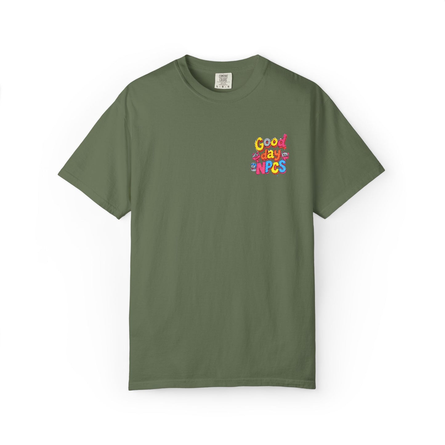 Vibrant Cartoon Unisex T-Shirt,"Good day NpCs" Cute Graphic Tee, Fun Casual Wear, Gift for Friends, Birthday Celebration, Youthful Style
