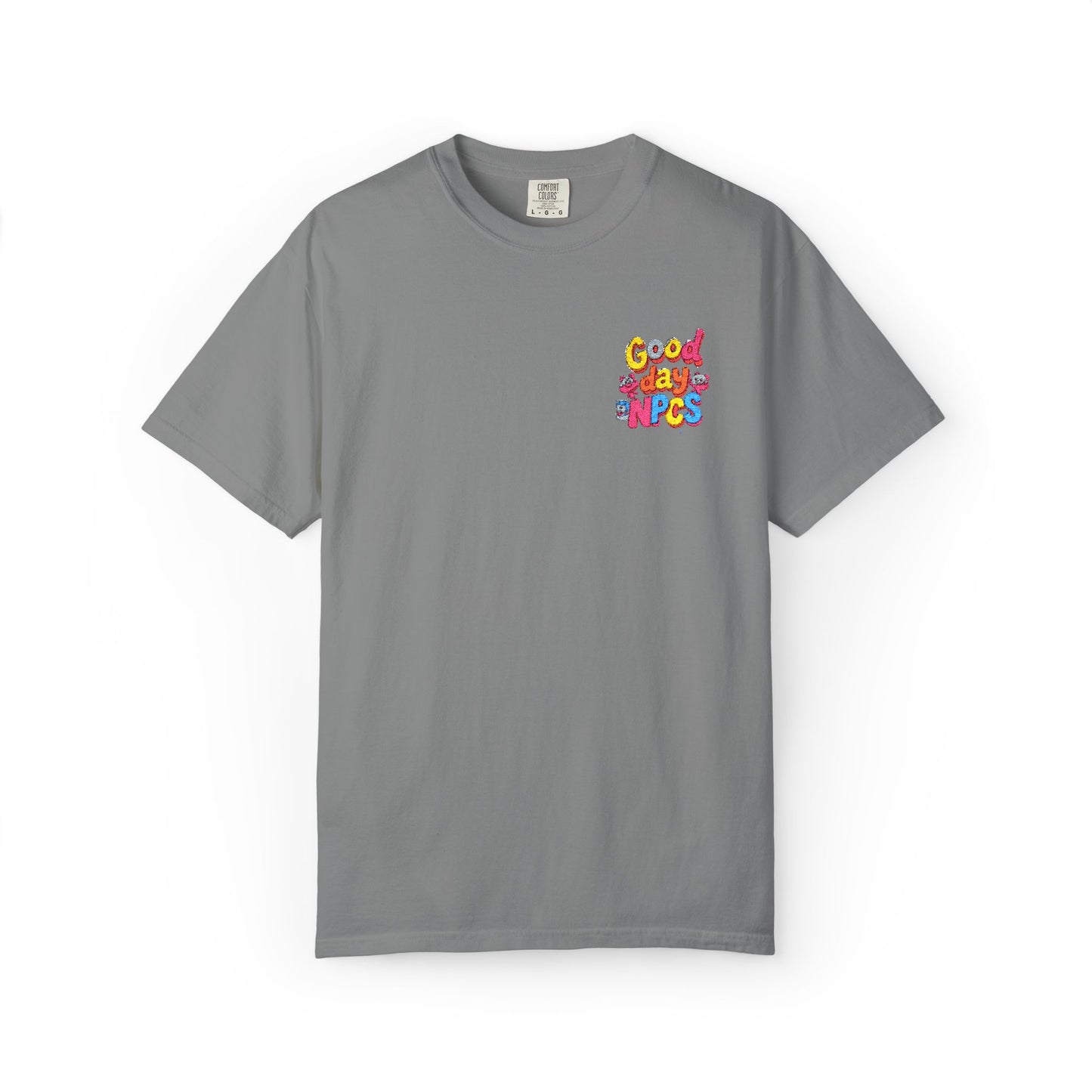 Vibrant Cartoon Unisex T-Shirt,"Good day NpCs" Cute Graphic Tee, Fun Casual Wear, Gift for Friends, Birthday Celebration, Youthful Style