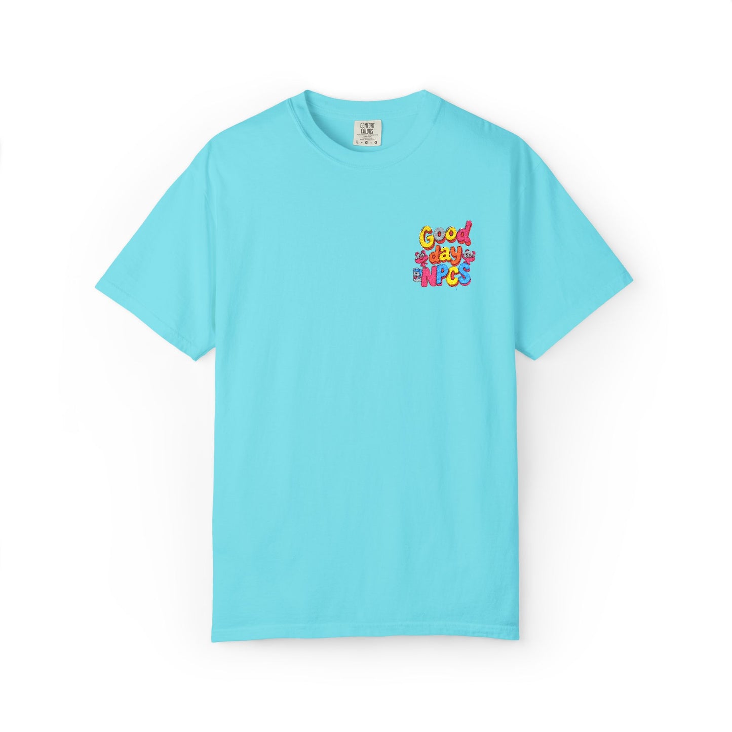 Vibrant Cartoon Unisex T-Shirt,"Good day NpCs" Cute Graphic Tee, Fun Casual Wear, Gift for Friends, Birthday Celebration, Youthful Style