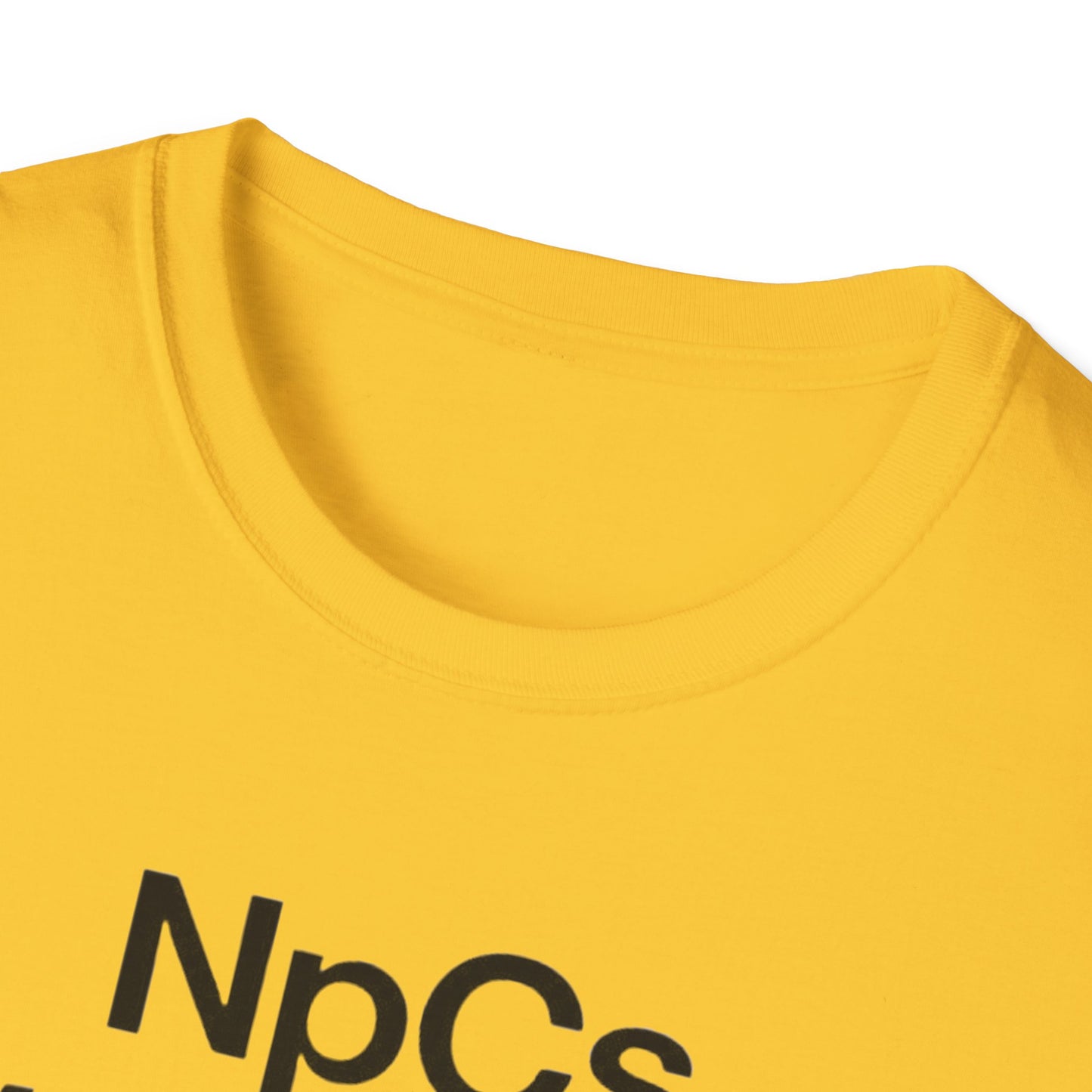 Unisex Softstyle T-Shirt, Casual Tee for Gaming Fans, "NpCs Everywhere" Gamer Shirt, Funny NPC T-Shirt, Comfortable Everyday Wear, Gift for Gamers