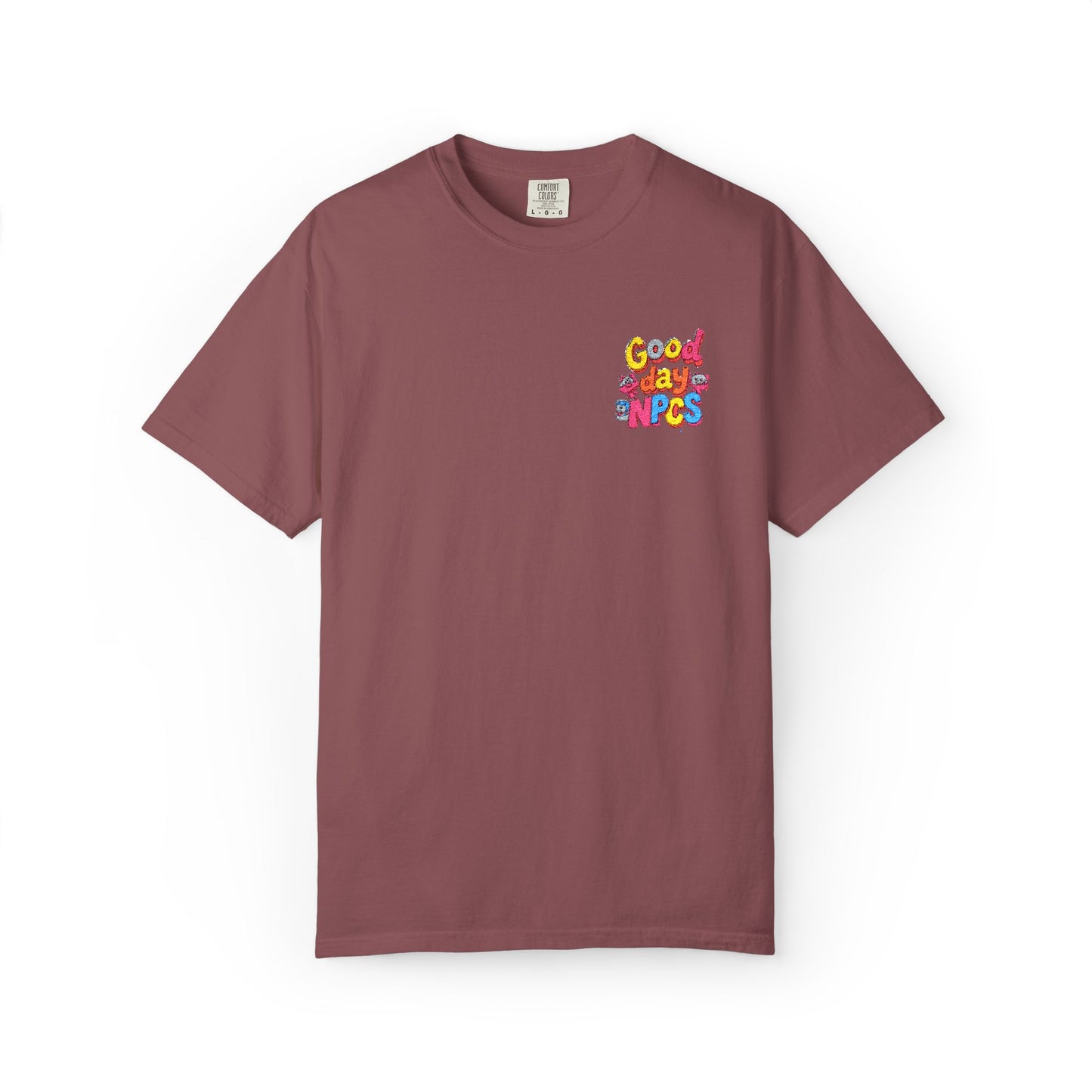 Vibrant Cartoon Unisex T-Shirt,"Good day NpCs" Cute Graphic Tee, Fun Casual Wear, Gift for Friends, Birthday Celebration, Youthful Style