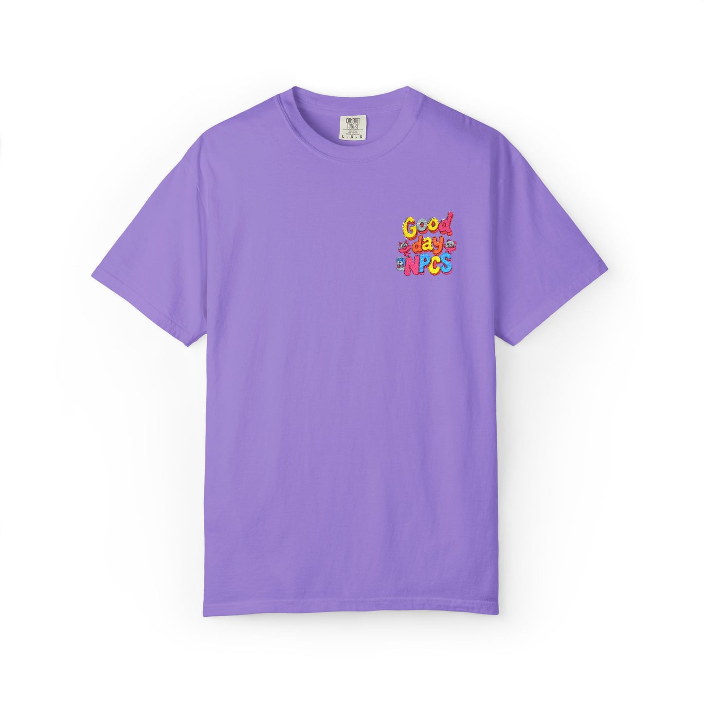 Vibrant Cartoon Unisex T-Shirt,"Good day NpCs" Cute Graphic Tee, Fun Casual Wear, Gift for Friends, Birthday Celebration, Youthful Style