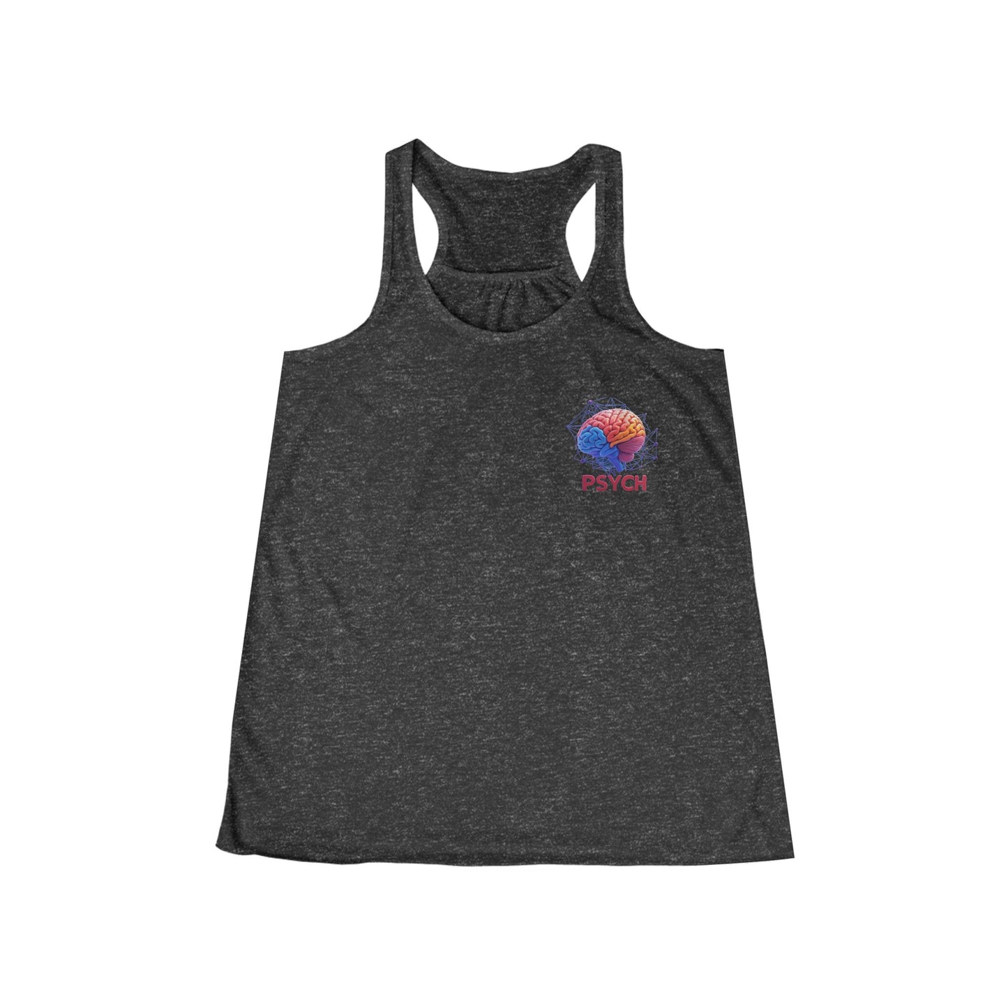 Psychedelic Women's Flowy Racerback Tank, Summer Top, Festival Wear, Yoga Shirt, Gift for Her, Casual Outfit