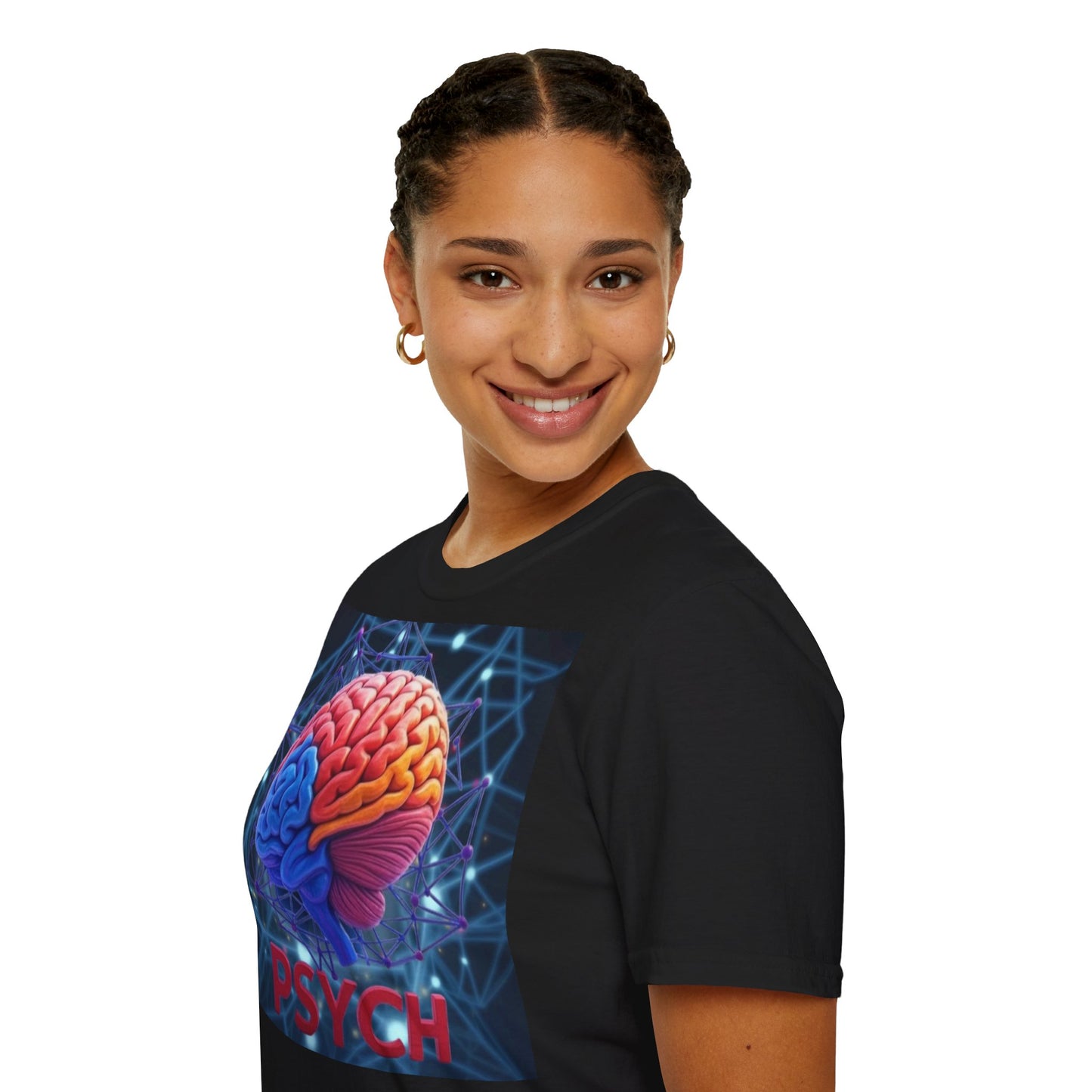 Colorful Brain Graphic T-Shirt for Psychology Lovers, Gift for Students, Unisex Tee for Mental Health Awareness, Cool Casual Wear, [...]