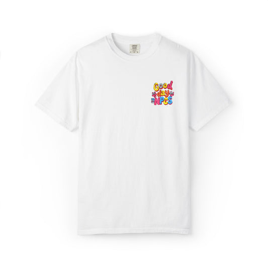 Vibrant Cartoon Unisex T-Shirt,"Good day NpCs"  Cute Graphic Tee, Fun Casual Wear, Gift for Friends, Birthday Celebration, Youthful Style