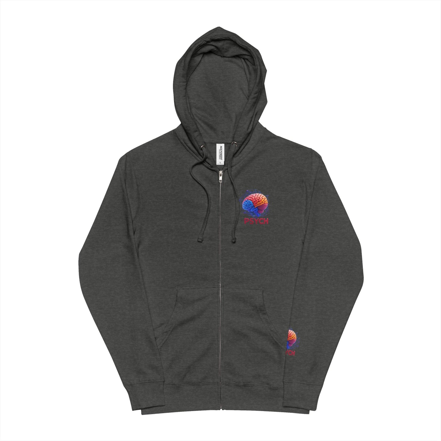 Psychology-Inspired Unisex Fleece Zip Up Hoodie - Perfect for Mental Health Awareness, Gift for Students, Casual Wear, Cozy Layering, [...]