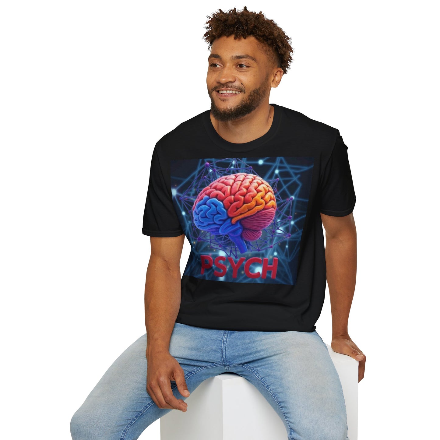 Colorful Brain Graphic T-Shirt for Psychology Lovers, Gift for Students, Unisex Tee for Mental Health Awareness, Cool Casual Wear, [...]