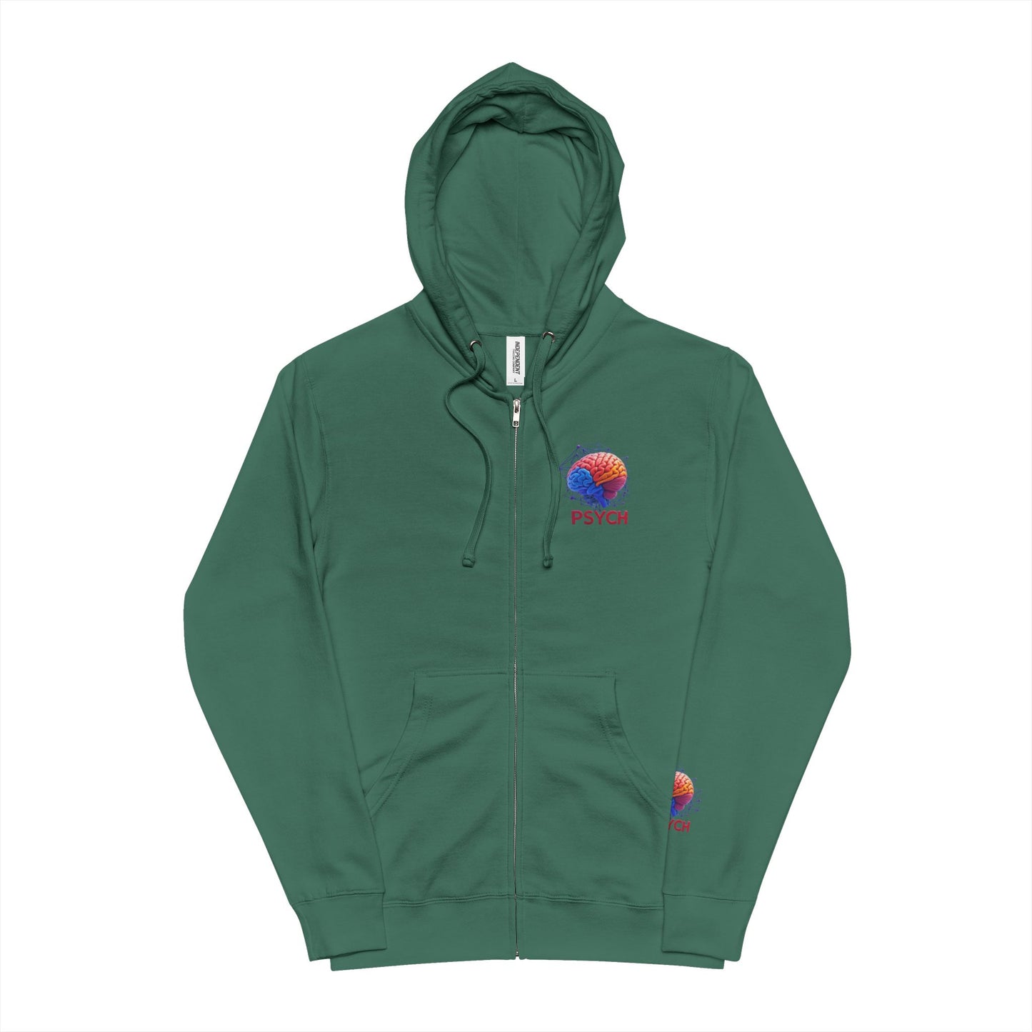 Psychology-Inspired Unisex Fleece Zip Up Hoodie - Perfect for Mental Health Awareness, Gift for Students, Casual Wear, Cozy Layering, [...]