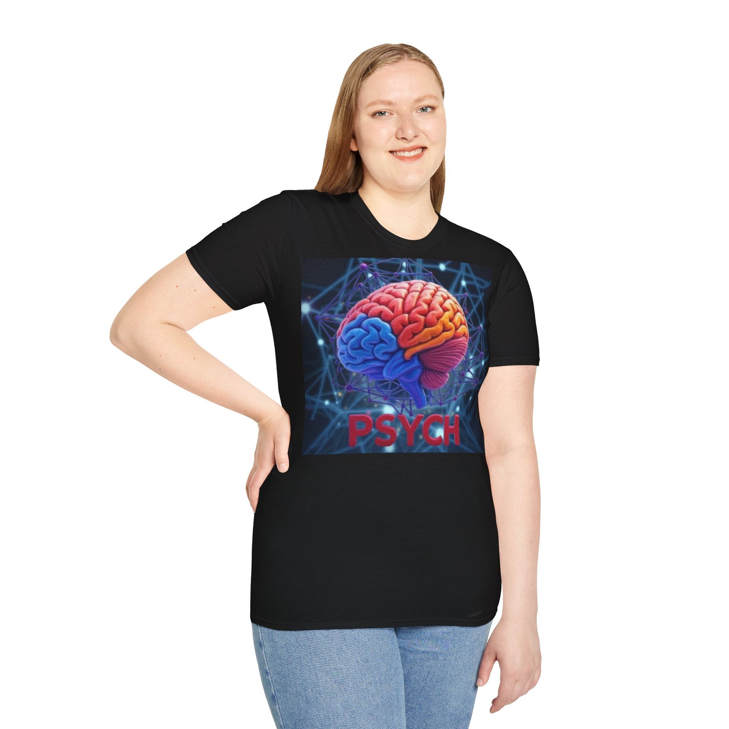 Colorful Brain Graphic T-Shirt for Psychology Lovers, Gift for Students, Unisex Tee for Mental Health Awareness, Cool Casual Wear, [...]