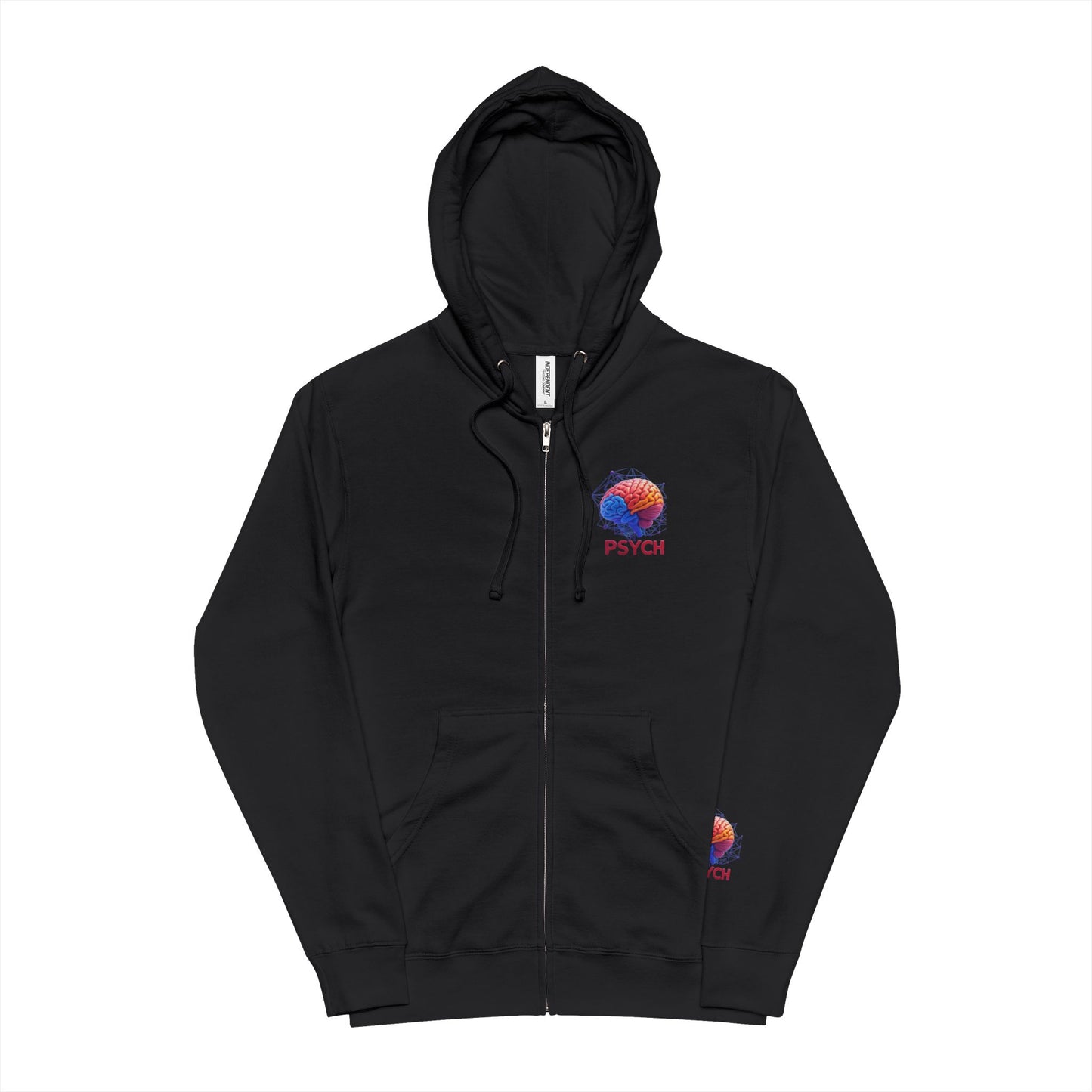 Psychology-Inspired Unisex Fleece Zip Up Hoodie - Perfect for Mental Health Awareness, Gift for Students, Casual Wear, Cozy Layering, [...]