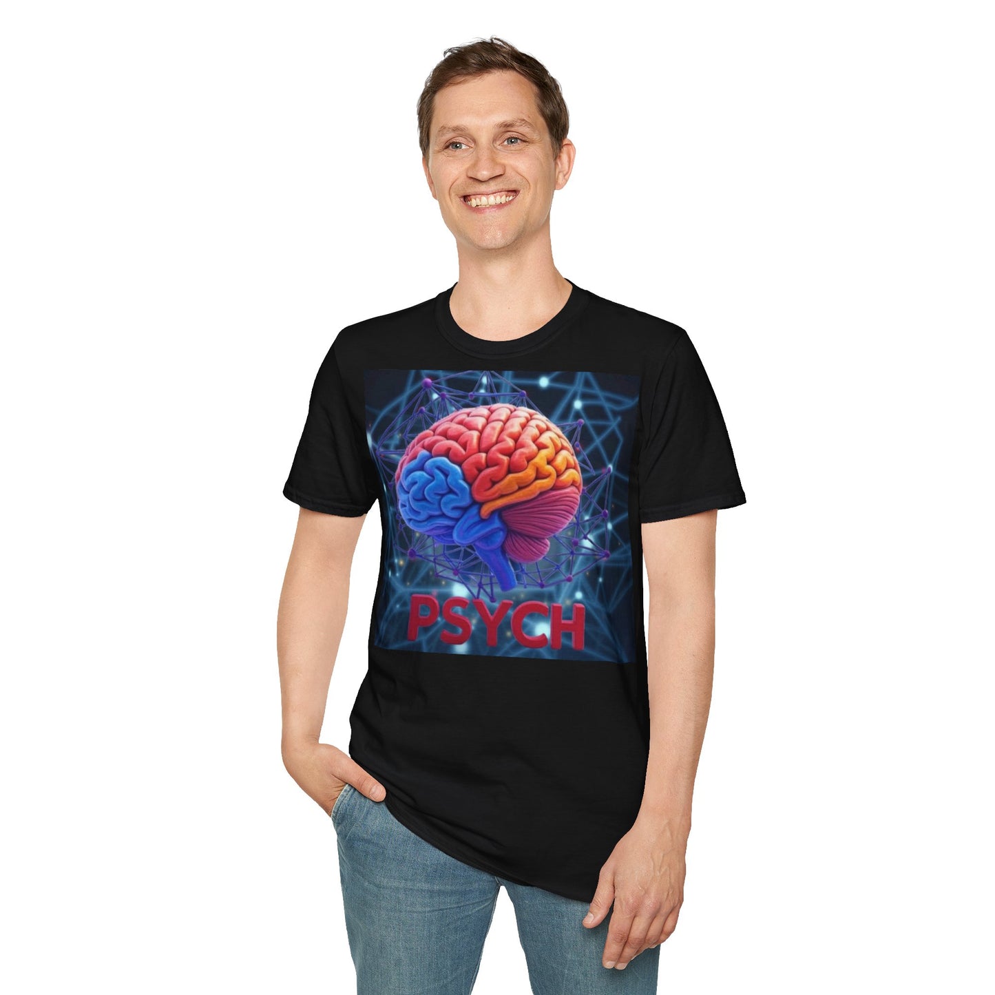 Colorful Brain Graphic T-Shirt for Psychology Lovers, Gift for Students, Unisex Tee for Mental Health Awareness, Cool Casual Wear, [...]